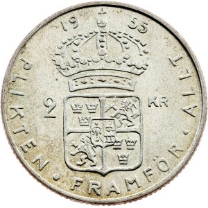 Švédsko, 2 koruny, 1955, TS ö, Kungsholmen