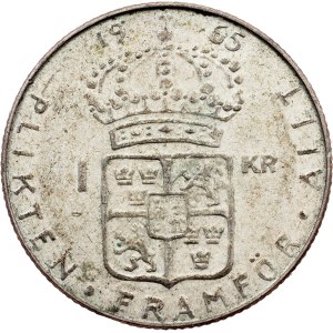 Švédsko, 1 koruna, 1965, Kungsholmen