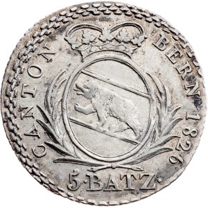 Švýcarsko, 5 batzenů, 1826