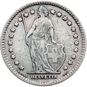 Švýcarsko, 1 frank 1914, B, Bern
