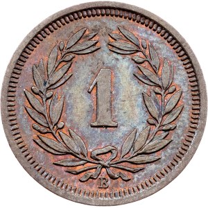 Švýcarsko, 1 rappen, 1925, B, Bern
