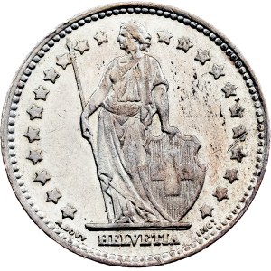 Switzerland, 1 Franc 1952, B, Bern