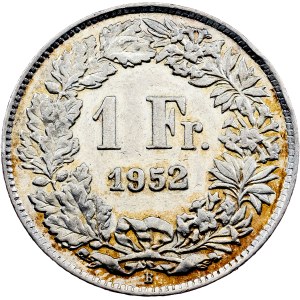 Switzerland, 1 Franc 1952, B, Bern