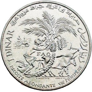 Tunisko, 1 dinár, 1970, Paříž