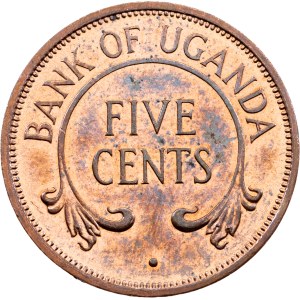 Uganda, 5 Cents 1966, Llantrisant