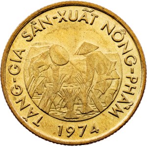 Vietnam, Jižní Vietnam, 10 dongů, 1974, Stuttgart