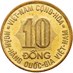 Vietnam, Jižní Vietnam, 10 dongů, 1974, Stuttgart