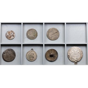 Evropa, sada 7 mincí z let 1623–1846