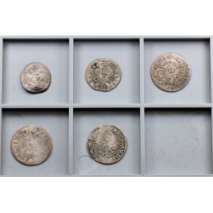 Europe, Lot of 5 Coins 1624-1661