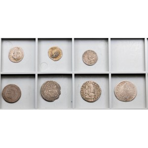 Evropa, sada 7 mincí z let 1669–1841
