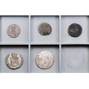 Europe, Lot of 5 Coins 1672-1809