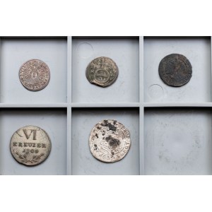 Europe, Lot of 5 Coins 1672-1809
