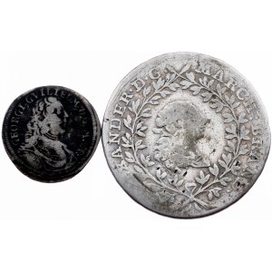 Germany, Lot of 2 Coins 1718-1763