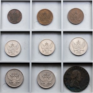 Montenegro, Lot of 9 Coins 1800-1914