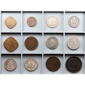World, Lot of 12 Coins 1826-1966