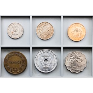 Svět, sada 6 mincí z let 1924–1970