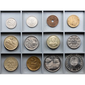 World, Lot of 12 Coins 1938-2018