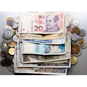 World, Lot of Coins and Banknotes 20th-21st Centuries