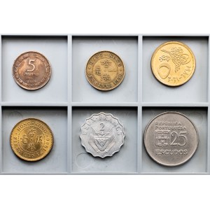 World, Lot of 6 Coins 1949-1984