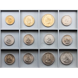 World, Lot of 12 Coins 1953-1973