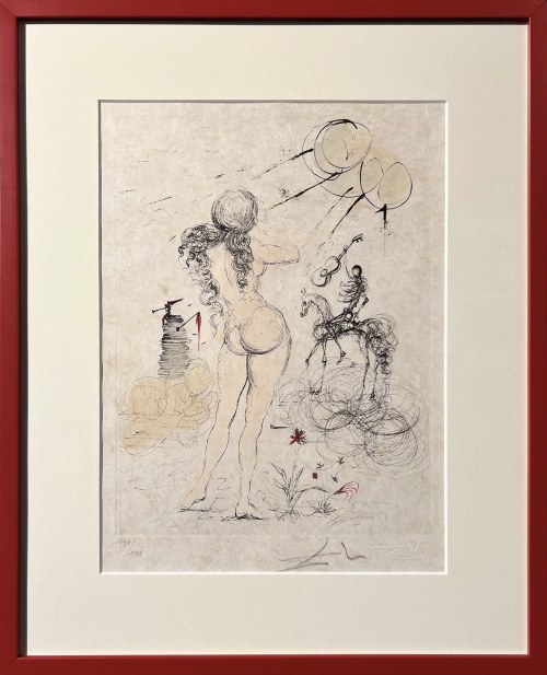 Salvador Dali (1904-1989), Kobieta, koń i śmierć (1967)