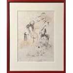 Salvador Dali (1904-1989), Kobieta, koń i śmierć (1967)