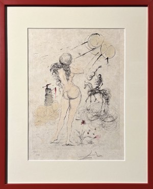 Salvador Dali (1904-1989), Kobieta, koń i śmierć (1967)
