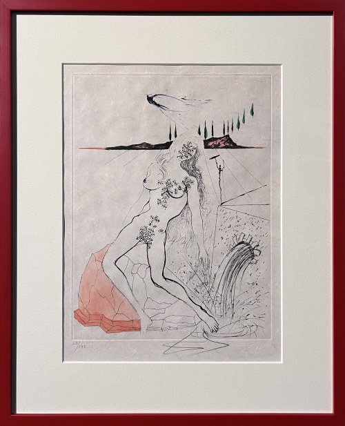 Salvador Dali (1904-1989), Kobieta przy fontannie (1967)