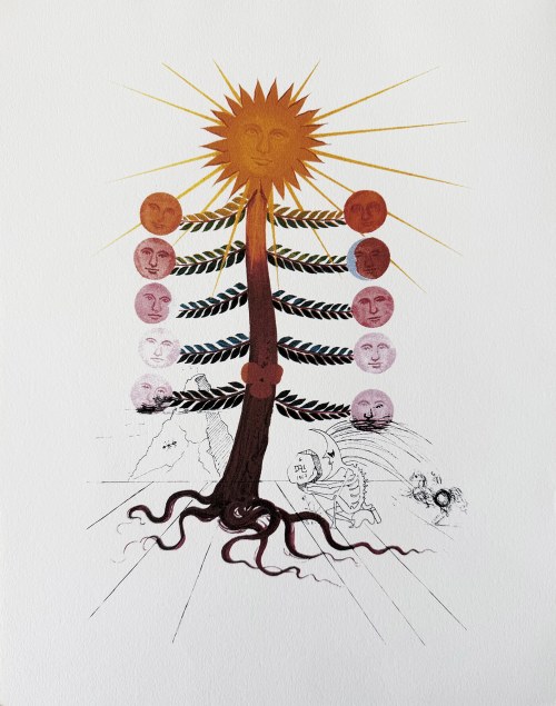 Salvador Dali (1904-1989), Flordali: Arbre Lunes - Luna Germinata