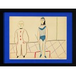 Pablo Picasso (1881-1973), z cyklu Ludzka komedia, 1954