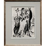 Marc Chagall (1887-1985), Wędrowni Muzykanci, 1963 (Les Musiciens vagabonds)