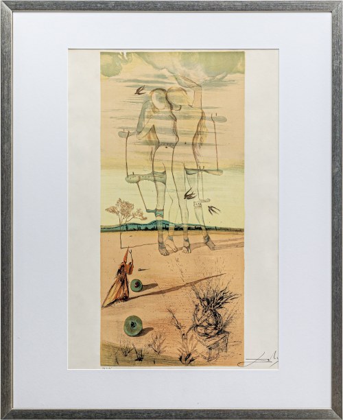 Salvador Dali, (1904-1989), Deux nus (Gémeaux), 1970
