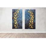 Piotr Piskorz, A shoal of gold fish (Un banco di pesci rossi) Diptych XXL