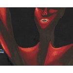 Jerzy Nowosielski (1923-2011), Nu en rouge, vers 1970