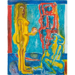 Eugeniusz Markowski (1912-2007), Le tre Grazie - Il giudizio di Paride, 1981