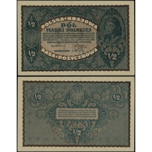 Poland, 1/2 Polish stamp, February 7, 1920