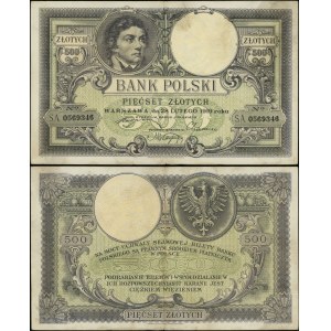 Pologne, 500 zlotys, 28 février 1919