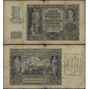 Polonia, 20 zloty, 1° marzo 1940