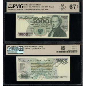 5,000 zlotys, June 1, 1982
