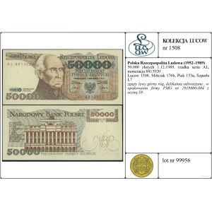 50.000 zloty, 1° dicembre 1989