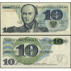 Poland, 10 zlotych, June 1, 1982