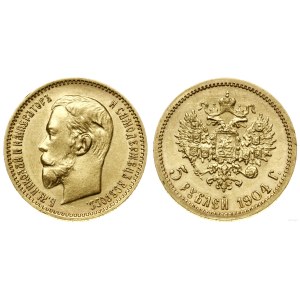 Russia, 5 rubles, 1904 AP, St. Petersburg