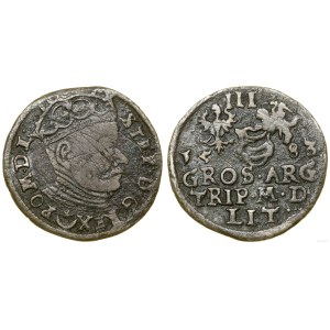Poland, trojak, 1583, Vilnius