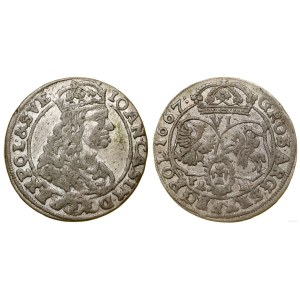 Polska, szóstak, 1667 TLB, Bydgoszcz