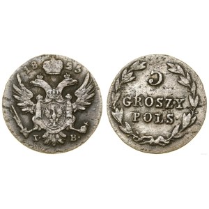 Poland, 5 groszy, 1825 IB, Warsaw