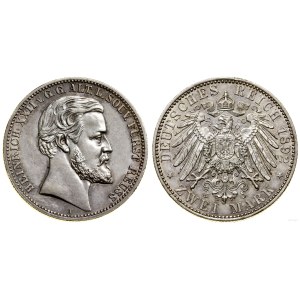 Nemecko, 2 marky, 1892 A, Berlín