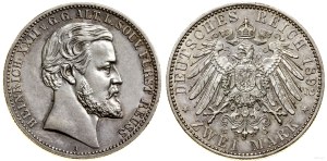 Niemcy, 2 marki, 1892 A, Berlin