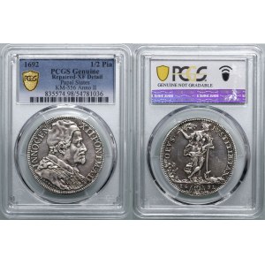 Vatican (Papal States), 1/2 piastre, 1692 (2nd year of the pontificate), Rome