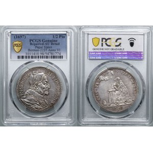 Vatican (Papal States), 1/2 piastre, 6th year of the pontificate (1696–1697), Rome