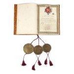 The Act of Ennoblement of Marcin Nowiński, granted by Stanisław August Poniatowski, 1792